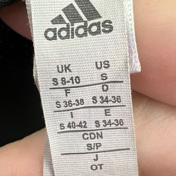 Adidas, athletic mini shorts, women’s size small, logo graphic - Picture 3 of 5